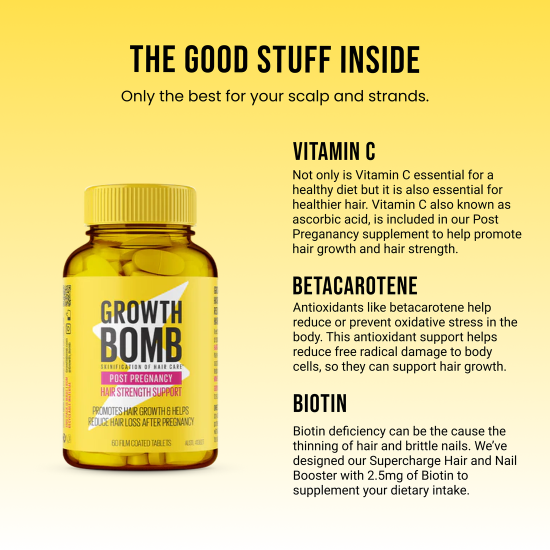 Post Pregnancy Hair Strength Support Supplement