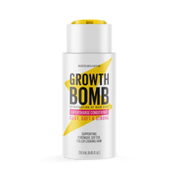 The 250 ML Supercharge Conditioner bottle showcases bold black and yellow text on a white label, highlighting benefits such as silky, soft & strong and promises to support fuller hair while protecting against breakage.